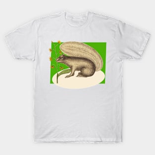 squirrel on a green backcolor T-Shirt